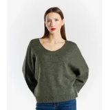 Pullover Pullover Donna Autunno/Inverno Made in Italia Quotidiano Colore Unico Standard — foto 1
