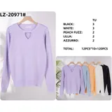 Maglierie&Felpe(D) Genere Pullover Pullover Donna Autunno/Inverno Made in Cina Quotidiano Vari Colori Standard Monocromo — foto 1