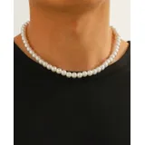 Collana Girocollo di Perla 4mm Quattro stagioni Quotidiano Colore Unico — foto 3