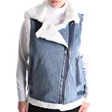 SMANICATO IN DENIM IMBOTTITO — foto 1