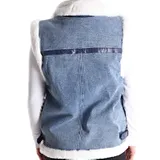 SMANICATO IN DENIM IMBOTTITO — foto 3