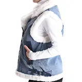 SMANICATO IN DENIM IMBOTTITO — foto 4