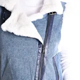 SMANICATO IN DENIM IMBOTTITO — foto 5