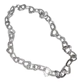 Collana Lunga a Catena Triangolare e Ovale Lunga 85+5.5cm, Quattro stagioni Quotidiano Da festa Vari Colori — foto 1