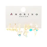 Orecchini a Fiocco Set da 6pz, Lunghezza 2cm, Quattro stagioni Quotidiano Vari Colori — foto 3