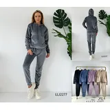 Tuta sportiva Donna Autunno/Inverno Made in Cina Quotidiano Vari Colori Standard Felpato — foto 1