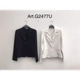 Giacca Blazer Giacca Donna Primavera Made in Italia Quotidiano Colore Unico Standard — foto 1