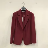 Giacca Blazer Giacca Donna Autunno Made in Italia Quotidiano Colore Unico Standard integrale — foto 7