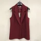 Giacca Blazer Giacca Donna Autunno Made in Italia Quotidiano Colore Unico Standard integrale — foto 5