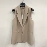 Giacca Blazer Giacca Donna Autunno Made in Italia Quotidiano Colore Unico Standard integrale — foto 7
