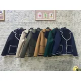 Cappotti(D) Genere Cappotti Cappotti Corti Donna Autunno/Inverno Made in Italia Quotidiano Vari Colori Standard Multicolore — foto 1