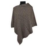 Bambina Poncho Donna Autunno/Inverno Made in Italia Quotidiano Vari Colori Standard In Stoffa — foto 1