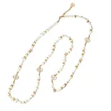 Collana Lunga di Perla con Stella e Doppio Cerchio 131+5.5cm, Quattro stagioni Quotidiano Da festa Colore Unico — foto 3