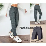 Pantaloni Sportivi Donna Quattro stagioni Made in Cina Quotidiano Vari Colori Standard Felpato Lacci — foto 1