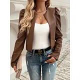 Giacca di Pelle Giacca Donna Quattro stagioni Made in Italia Tempo libero Vari Colori Standard — foto 1