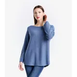 Pullover Pullover Donna Autunno/Inverno Made in Italia Quotidiano Colore Unico Standard — foto 1