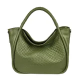 Borsa Spalla Donna Autunno/Inverno Made in Italia Quotidiano Vari Colori Cerniera lampo — foto 6