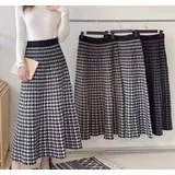 Gonne Genere Gonna  Donna Autunno/Inverno Made in Cina Quotidiano Colore Unico Standard Monocromo Viscosa — foto 1