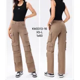 Jeans Larghi Donna Quattro stagioni Made in Cina Quotidiano Colore Unico Standard Monocromo — foto 3