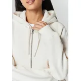 Felpa zip di maglia con cappuccio — foto 1