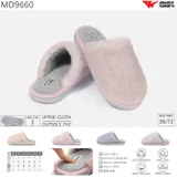 Pantofole Donna Inverno Made in Cina Quotidiano Piatto Tonda — foto 1