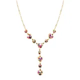Collana a Y con Pendente a Cuore con Cristalli 40+5cm Pendente 8cm, Autunno/Inverno Quotidiano Tempo libero Da festa Vari Colori — foto 1