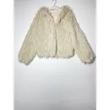 Cappotto Corto in Ecopelliccia con Cappuccio — foto 5