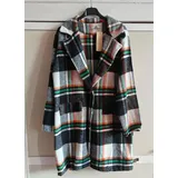 Cappotti Cappotti Corti Donna Autunno/Inverno Made in Italia Quotidiano Vari Colori Standard Scozzese — foto 1