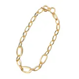 Collana a Maglia Catena ad Anelli con Fermagli a Levetta 47.5cm — foto 1