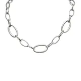 Collana a Maglia Catena ad Anelli con Fermagli a Levetta 47.5cm — foto 4