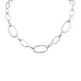 Collana a Maglia Catena ad Anelli con Fermagli a Levetta 47.5cm — foto 5