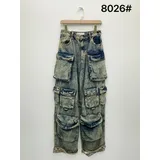 Jeans Larghi Donna Quattro stagioni Made in Cina Quotidiano Vari Colori Standard Tinto a freddo — foto 3