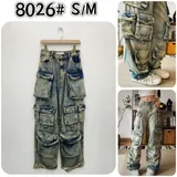 Jeans Larghi Donna Quattro stagioni Made in Cina Quotidiano Vari Colori Standard Tinto a freddo — foto 1
