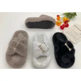 Ciabatte Donna Autunno/Inverno Made in Cina Quotidiano Zeppe Aperta — foto 1