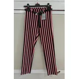 Pantaloni Eleganti Donna Quattro stagioni Made in Italia Quotidiano Colore Unico Standard Righe — foto 1