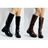 Stivali(D) Genere Stivali Classici Donna Autunno/Inverno Tempo libero Piatto Tonda — foto 1