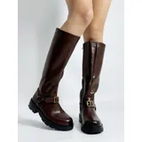 Stivali(D) Genere Stivali Classici Donna Autunno/Inverno Tempo libero Piatto Tonda — foto 4