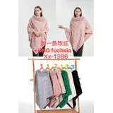 Poncho Bambina Donna Donna Autunno/Inverno Made in Cina Tempo libero Vari Colori Pesante Natale — foto 1