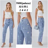 Jeans(D) Genere Jeans Larghi Donna Quattro stagioni Made in Cina Tempo libero Colore Unico Standard — foto 1