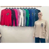 Curvy nome Genere Maglie Donna Autunno/Inverno Made in Cina Quotidiano Vari Colori Oversize Monocromo — foto 1