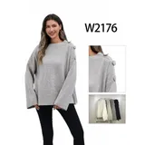 Pullover Pullover Donna Autunno/Inverno Made in Cina Quotidiano Colore Unico Standard — foto 1