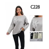Pullover Pullover Donna Autunno/Inverno Made in Cina Quotidiano Colore Unico Standard — foto 1