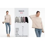 Pullover Pullover Donna Autunno/Inverno Made in Cina Quotidiano Colore Unico Standard — foto 1