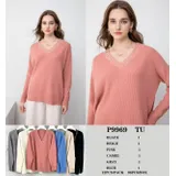 Pullover Pullover Donna Autunno/Inverno Made in Cina Quotidiano Colore Unico Standard — foto 1