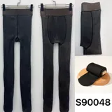 Leggings Donna Autunno/Inverno Made in Cina Quotidiano Colore Unico Standard Felpato — foto 5