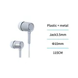 Audio Auricolari in-ear in metallo con microfono, jack da 3,5 mm — foto 3