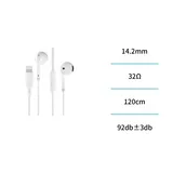 Audio UNI-Auricolari piccoli Lightning cablati mezzo-in-ear auricolari con microfono ES — foto 3