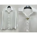 Camicia Camicia Donna Quattro stagioni Made in Italia Quotidiano Colore Unico Standard — foto 1
