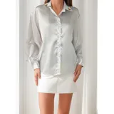 Camicia Camicia Donna Quattro stagioni Made in Italia Quotidiano Colore Unico Standard — foto 3