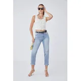 Jeans(D) Genere Jeans Larghi Donna Quattro stagioni Made in Cina Tempo libero Colore Unico Standard — foto 4